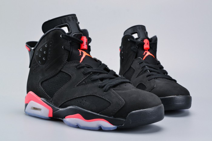 AIR JORDAN 6 RETRO "INFRARED 2014" black mens 384664-023