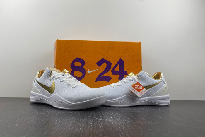 Nike Kobe 8 Protro White Metallic Gold FV6325-100