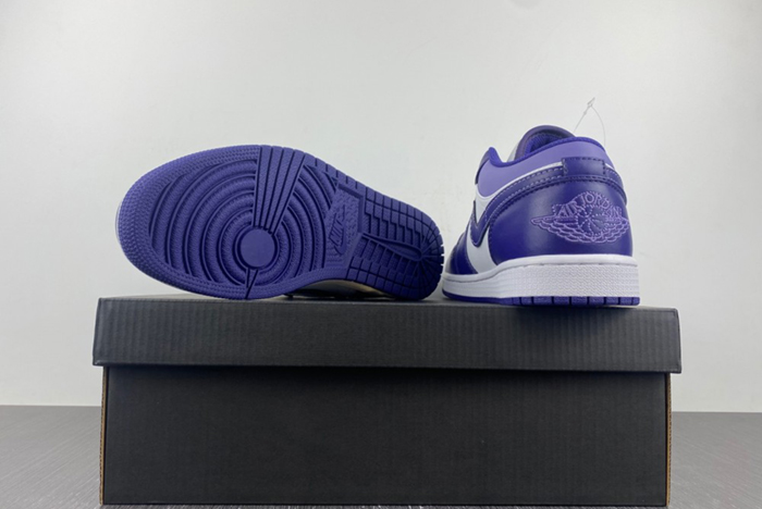 Air Jordan 1 Low White Purple 553558-515