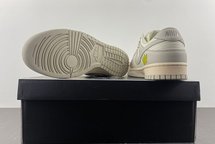Nike Dunk White/Grey Low Chrome Hearts DD1503-107