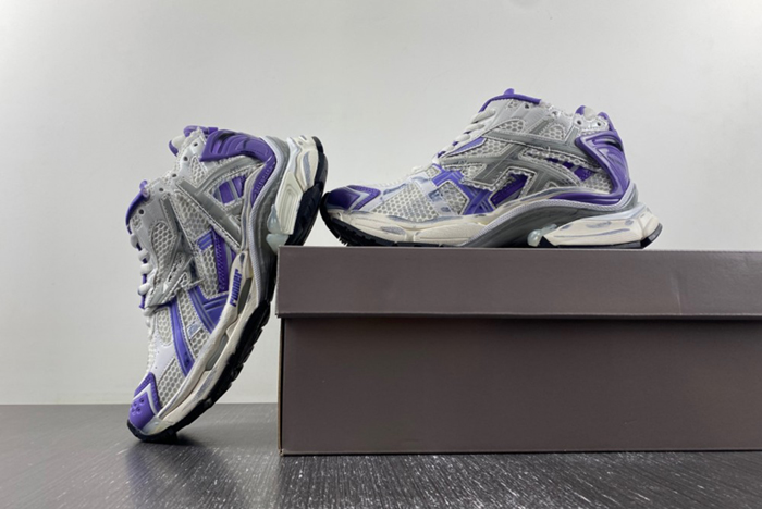 Balenciaga Runner Sneaker in Purple, Grey, White, & Black 677402-W3RB3-5901