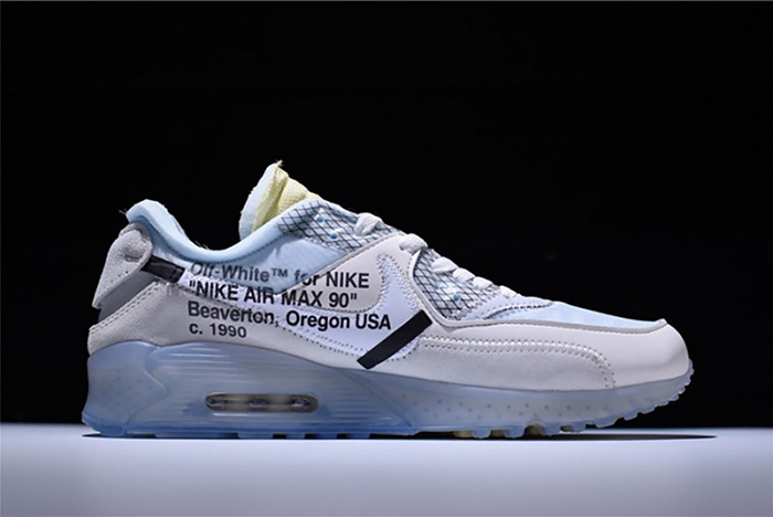 Off-White x Nike Air Max 90 AM90 THE TEN 10 Sail Muslin Virgil Abloh AA7293-100