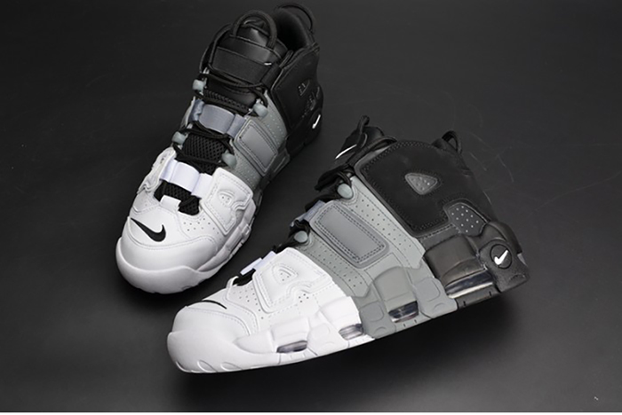 Nike Air More Uptempo "Tri-Color" black-Grey-White mens 921948-002