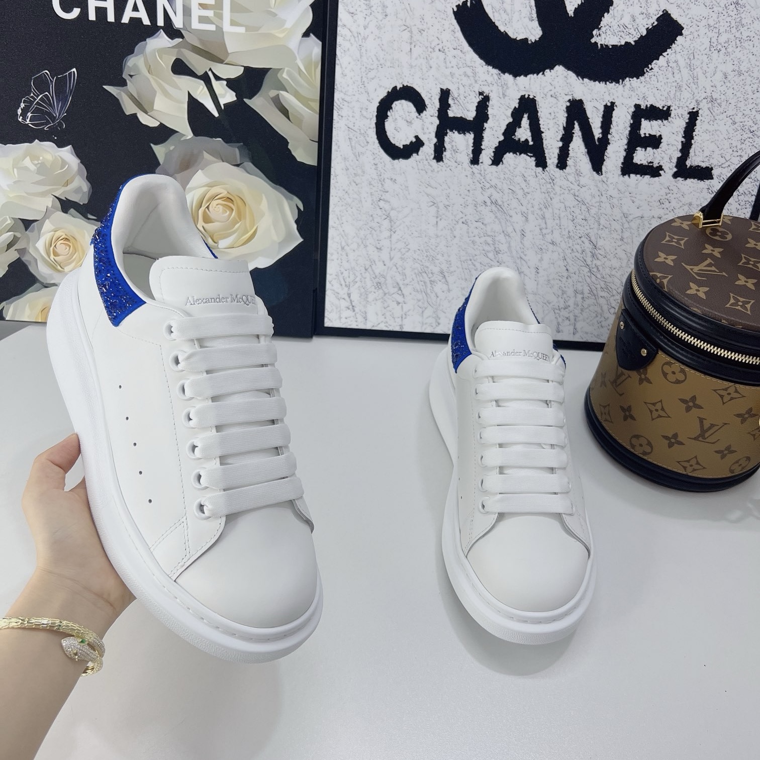 alexander mcqueen blue Di*m*nd