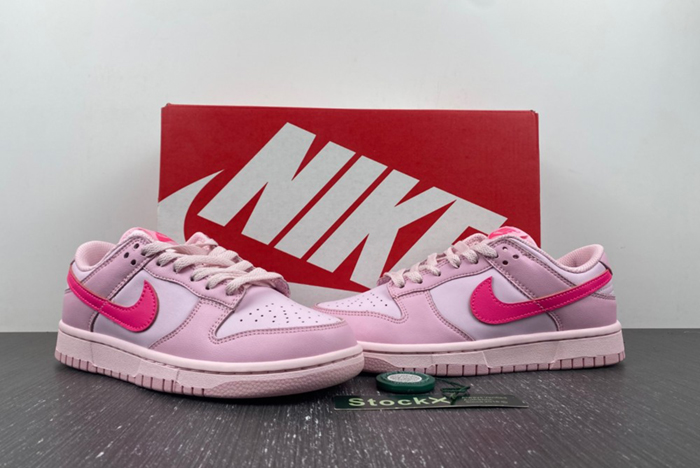 Nike Dunk Low Triple Pink (GS) - DH9765-600