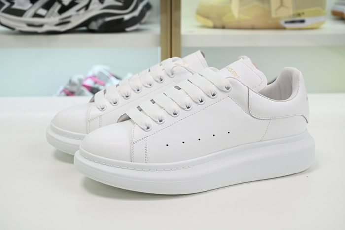 ALEXANDER MCQUEEN SOLE SNEAKERS 462214-WHGP7-9374-PURE WHITE GOLDEN LETTERS
