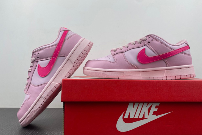 Nike Dunk Low Triple Pink (GS) - DH9765-600