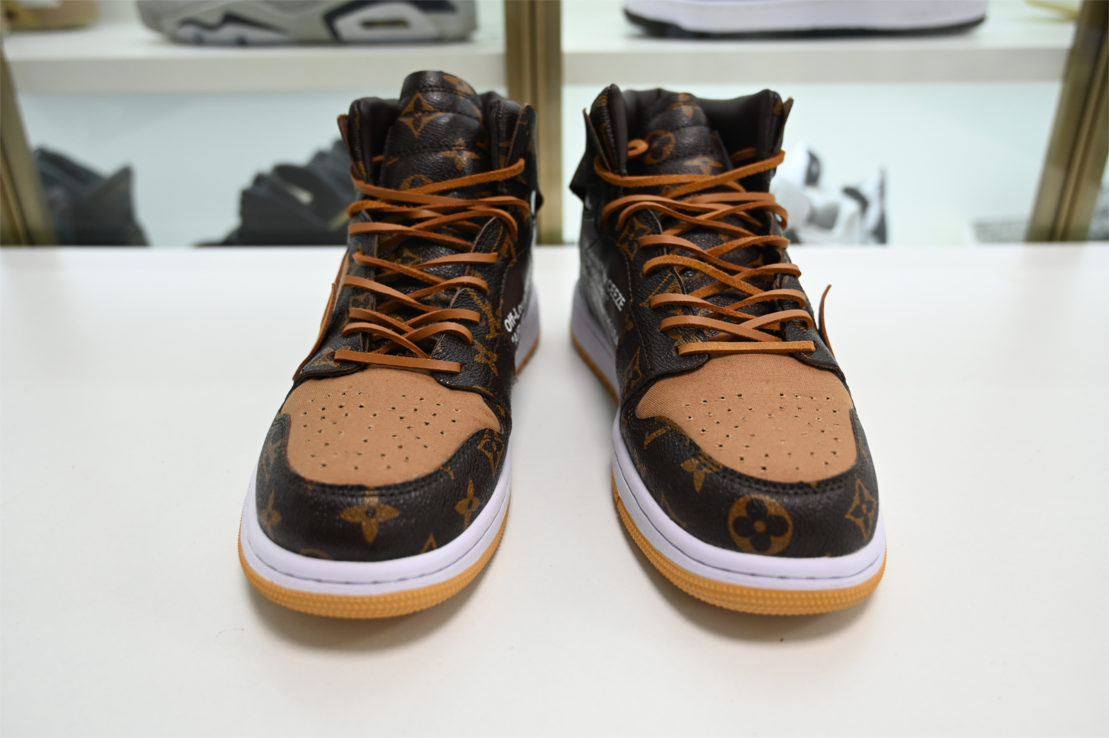 Louis V x Off-White x Air Jordan 1 Customs MENS AQ0818-158